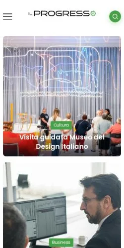 Forhåndsvisning af Il Progresso Magazine, medie fra Italien til sponsorerede artikler