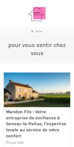 Anteprima del sito Amenagermaison, media di Francia per articoli sponsorizzati
