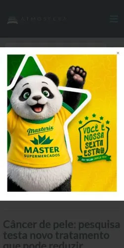 스폰서 기사용 브라질 매체 Atmosfera Online 사이트 미리보기