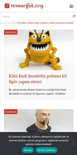 Anteprima del sito 10marifet, media di Turchia per articoli sponsorizzati