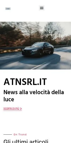 Vista previa del sitio ATNSRL, medio de Italia para artículos patrocinados