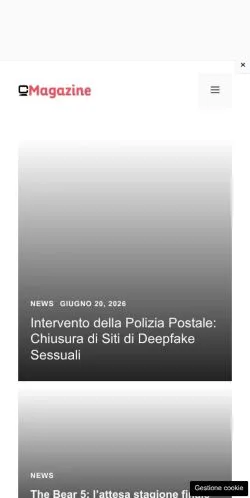 Voorbeeld van de site Computermagazine, medium uit Italië voor gesponsorde artikelen