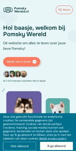 Anteprima del sito Pomskywereld, media di Paesi Bassi per articoli sponsorizzati