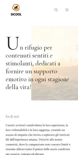 スポンサード記事向けのイタリアメディア、Si Coolのサイトプレビュー