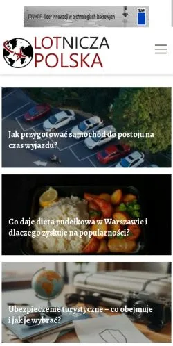 스폰서 기사용 폴란드 매체 Lotnicza Polska 사이트 미리보기
