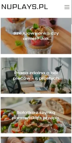 Vorschau der Website Nuplays, Medium aus Polen für gesponserte Artikel