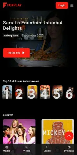 Preview of the FOXPLAY website, a media outlet in Finland for sponsored articles
