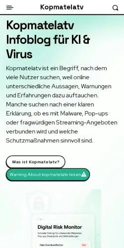 Anteprima del sito Home Kopmatelatv, media di Germania per articoli sponsorizzati