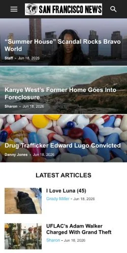 Anteprima del sito San Francisco News, media di Stati Uniti per articoli sponsorizzati