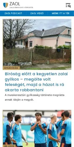 Anteprima del sito ZAOL, media di Ungheria per articoli sponsorizzati