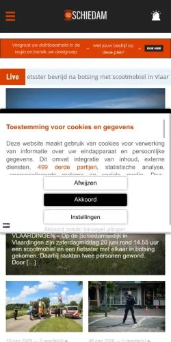 Anteprima del sito 112 Schiedam, media di Paesi Bassi per articoli sponsorizzati