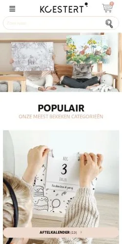 Anteprima del sito Koestert.nl, media di Paesi Bassi per articoli sponsorizzati