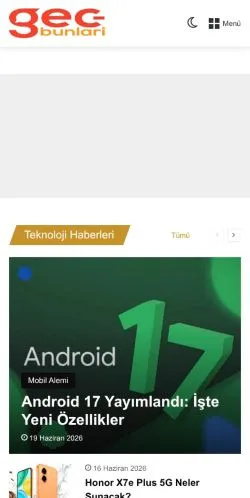 Anteprima del sito GecBunlari, media di Turchia per articoli sponsorizzati