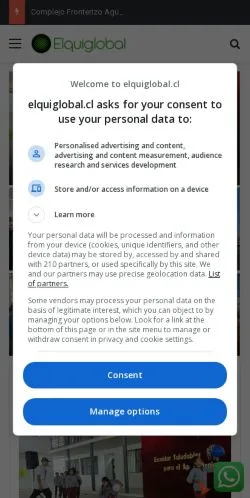 Anteprima del sito Elquiglobal, media di Spagna per articoli sponsorizzati