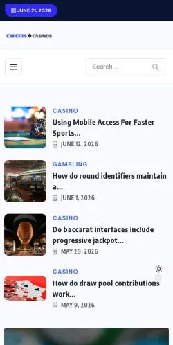 Anteprima del sito Experts Casinos, media di Stati Uniti per articoli sponsorizzati