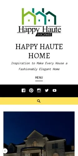 Podgląd witryny - Happy Haute Home, medium z kraju Stany Zjednoczone do artykułów sponsorowanych