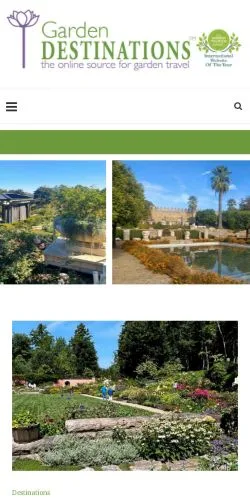 Vorschau der Website Garden Destinations, Medium aus Vereinigte Staaten für gesponserte Artikel