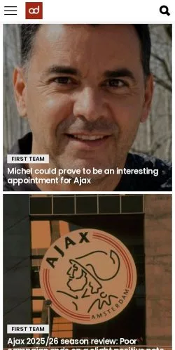 Podgląd witryny Ajax Daily, medium z kraju Wielka Brytania do artykułów sponsorowanych