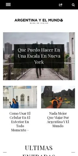 Anteprima del sito Argentina y el Mundo, media di Spagna per articoli sponsorizzati