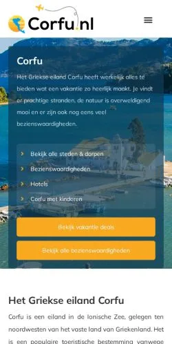 Forhåndsvisning af Vakantie Corfu, medie fra Nederlandene til sponsorerede artikler