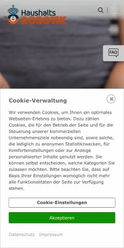 Anteprima del sito Haushaltsrobotik, media di Germania per articoli sponsorizzati