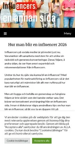 Anteprima del sito En Annan Sida, media di Svezia per articoli sponsorizzati