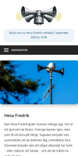 Anteprima del sito Hesa Fredrik, media di Svezia per articoli sponsorizzati