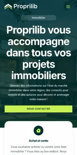 スポンサード記事向けのフランスメディア、Proprilibのサイトプレビュー