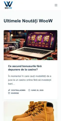 スポンサード記事向けのルーマニアメディア、WooWのサイトプレビュー