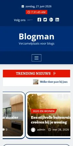 Anteprima del sito Blogman, media di Paesi Bassi per articoli sponsorizzati