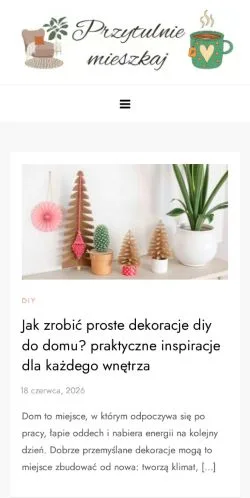 スポンサード記事向けのポーランドメディア、Przytulnie Mieszkajのサイトプレビュー