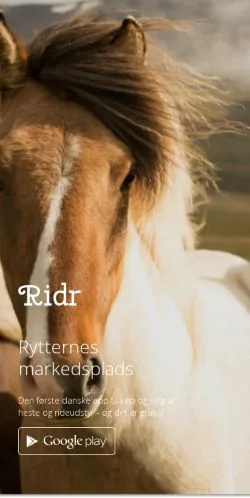 Aperçu du site Ridr, média de Danemark pour articles sponsorisés