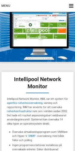 Aperçu du site Intellipool, média de Suède pour articles sponsorisés