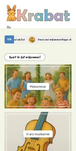 Podgląd witryny Krabat, medium z kraju Szwecja do artykułów sponsorowanych