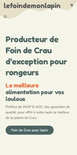 Preview of the Le Foin De Mon Lapin website, a media outlet in France for sponsored articles