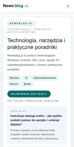 Anteprima del sito Newsblog, media di Polonia per articoli sponsorizzati