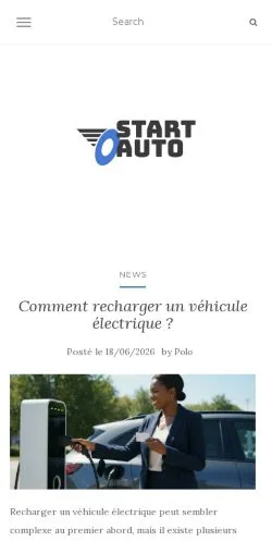 Forhåndsvisning av nettstedet Start Auto, medium fra Frankrike for sponsede artikler