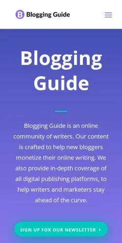 Forhåndsvisning af Blogging Guide, medie fra USA til sponsorerede artikler