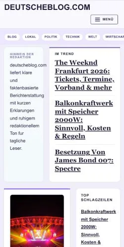 Pré-visualização do site deutscheblog.com -, meio de Alemanha para artigos patrocinados