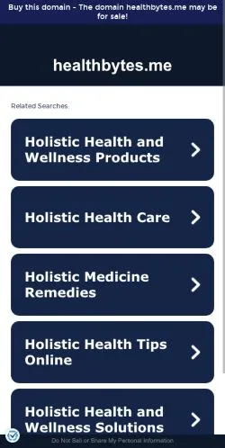 Anteprima del sito Healthbytes, media di Stati Uniti per articoli sponsorizzati