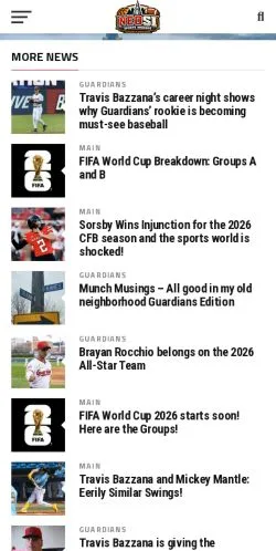 Anteprima del sito NEO Sports Insiders, media di Stati Uniti per articoli sponsorizzati