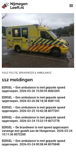 Anteprima del sito Nijmegenkrant, media di Paesi Bassi per articoli sponsorizzati