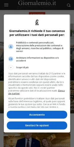 Anteprima del sito Giornalemio, media di Italia per articoli sponsorizzati