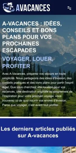 Vista previa del sitio Voyages De Rêves, medio de Francia para artículos patrocinados