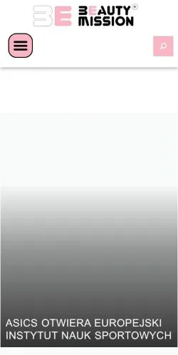스폰서 기사용 폴란드 매체 Beauty Mission 사이트 미리보기