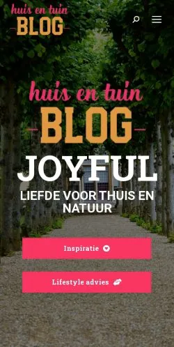 Anteprima del sito Huis en Tuin Blog, media di Paesi Bassi per articoli sponsorizzati