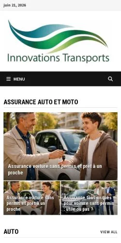 Anteprima del sito Innovations Transports, media di Francia per articoli sponsorizzati