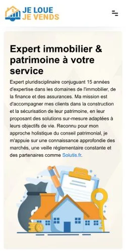Anteprima del sito Je Loue, Je Vends, media di Francia per articoli sponsorizzati