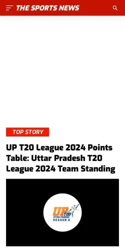 Anteprima del sito The Sports News, media di India per articoli sponsorizzati