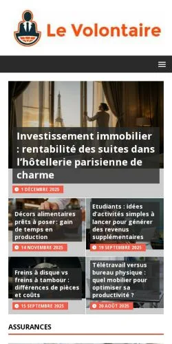 Anteprima del sito Le Volontaire, media di Francia per articoli sponsorizzati
